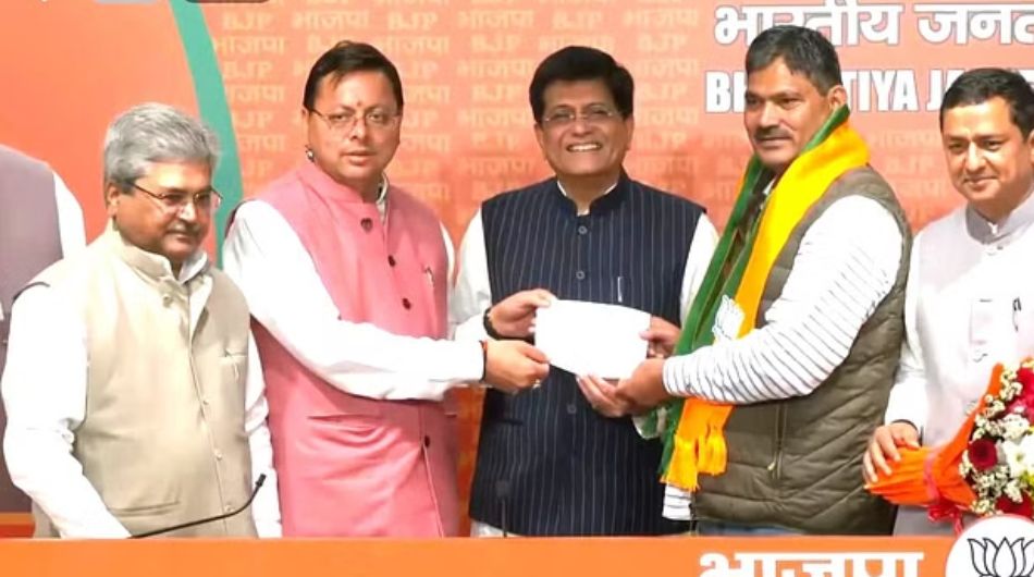 Badrinath MLA left Congress and joined BJP today