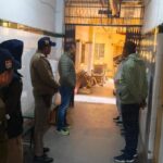 Police team reached the district hospital after the death of a constable due to bullet injury