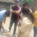 Consultancy officials giving information about the works of master plan in Jageshwar Dham