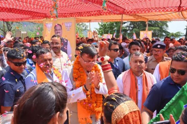 In view of Lok Sabha elections, CM Pushkar Singh Dhami held a public meeting in Danya