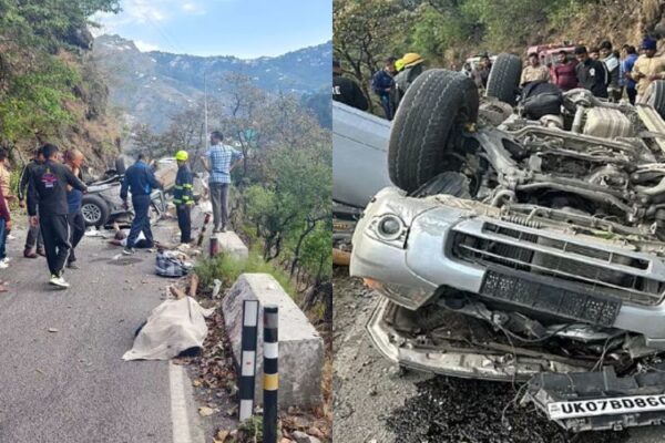 Five people have died in a horrific road accident in Mussoorie