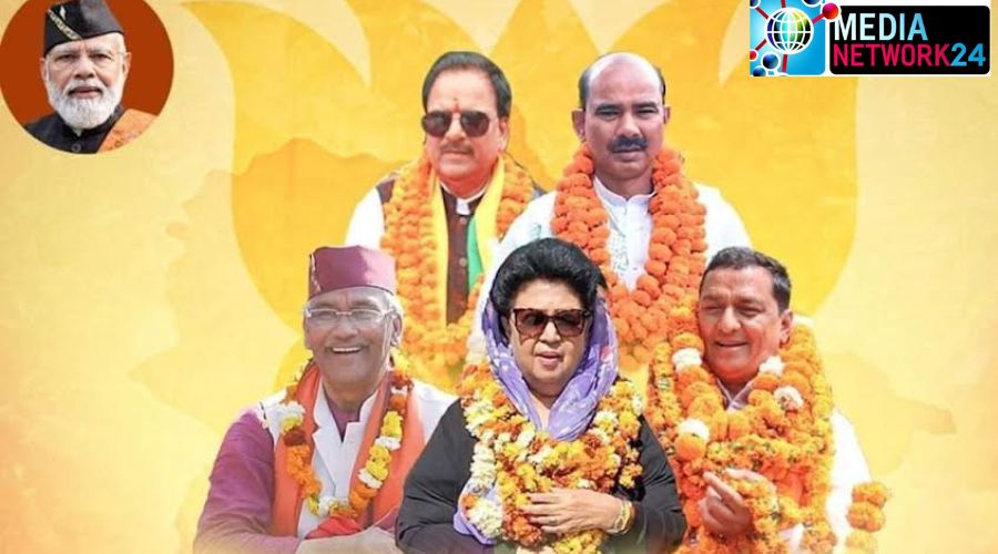 BJP candidates are headed towards victory on all five Lok Sabha seats of Uttarakhand