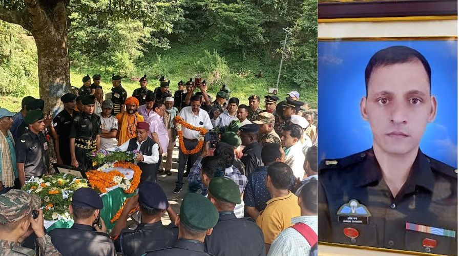 Emotional tribute was paid to martyr Major Harish Melkani