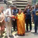 Uma Bharti offered prayers at Jageshwar Dham