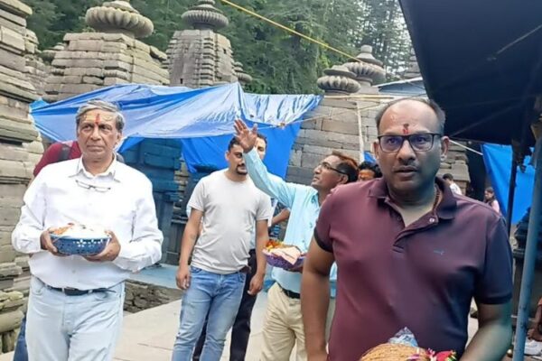 Bridkul's team reached Jageshwar and checked the feasibility of the ropeway project