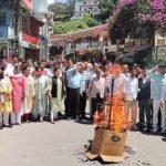 Congress protests against BJP in Uttarakhand over rape case