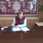 Newly appointed DM Alok Pandey took charge at Almora Collectorate today