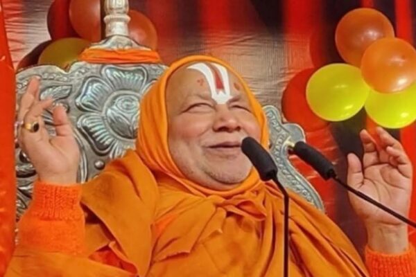 Swami Rambhadracharya has been airlifted and admitted to the hospital