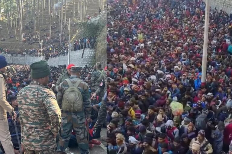 Youth gathered for Territorial Army recruitment