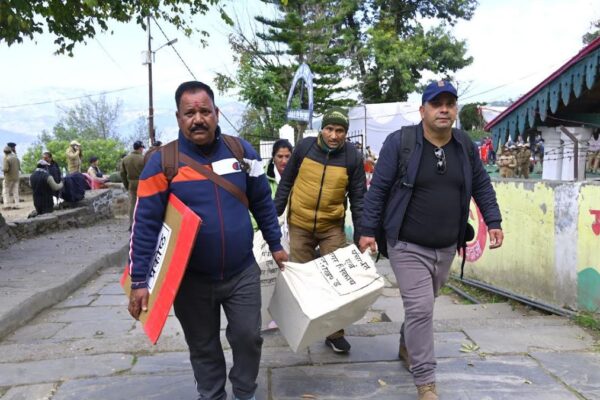 Polling parties left from Almora today for municipal elections