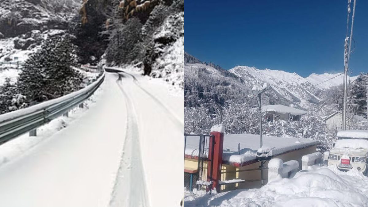 Rain and snowfall in Uttarakhand