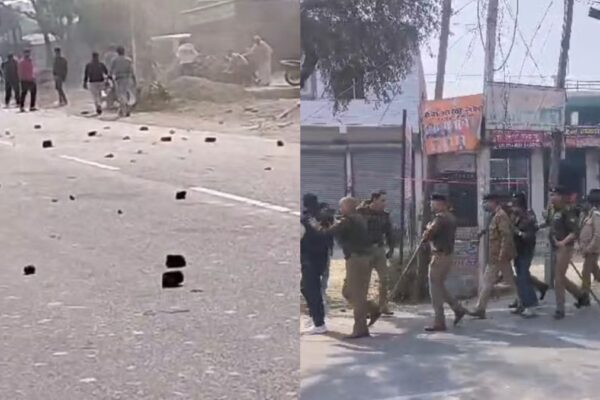 Supporters of MLA Umesh Kumar pelted stones at police in Uttarakhand