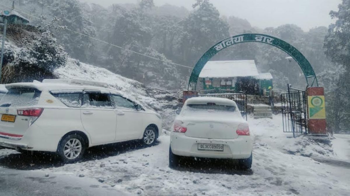 There has been rain and snowfall in Uttarakhand today