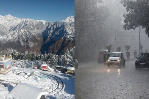 An alert has been issued for rain and snowfall in the mountains in Uttarakhand for a week from today