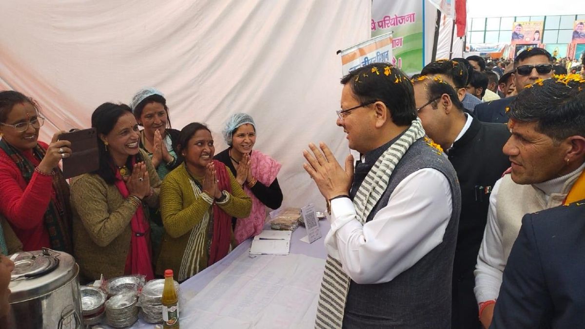 CM Pushkar Singh Dhami participated in the program held in Almora today on the completion of three years of Uttarakhand government