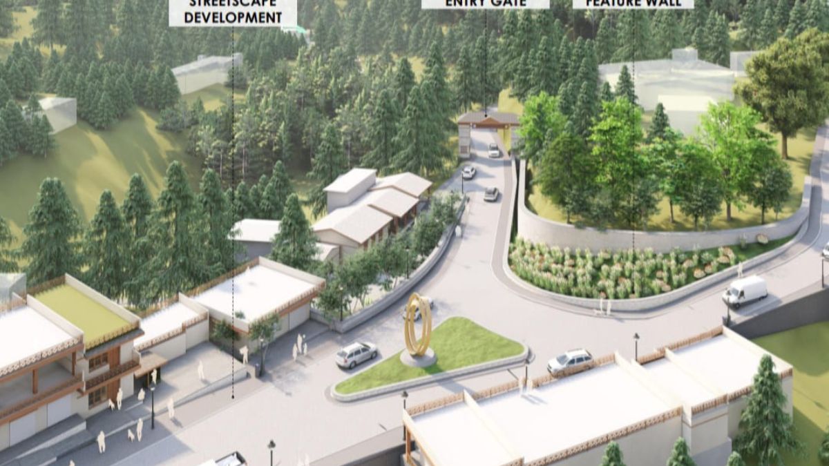 Under the master plan of Jageshwar Dham, tendering has started for the construction of a magnificent junction and feature wall at Artola