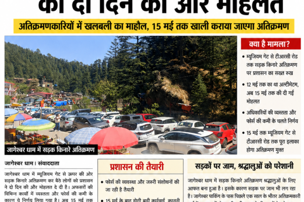 Encroachment in Jageshwar Dham
