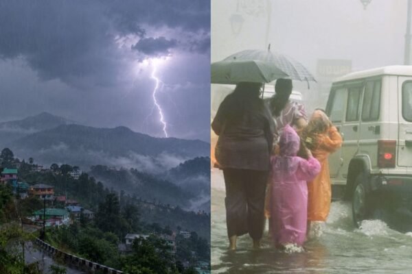 A yellow alert has been issued for heavy rain and lightning in Uttarakhand over the next seven days